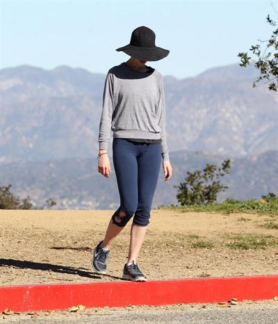 Anne Hathaway out and about in the Hollywood Hills 1/19/13 