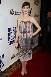 Anne Hathaway Attended the Museum of the Moving Image 27th Annual Black Tie Salute in New York Dec 11, 2012