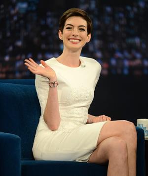 Anne Hathaway Late Night With Jimmy Fallon in New York December 11, 2012 