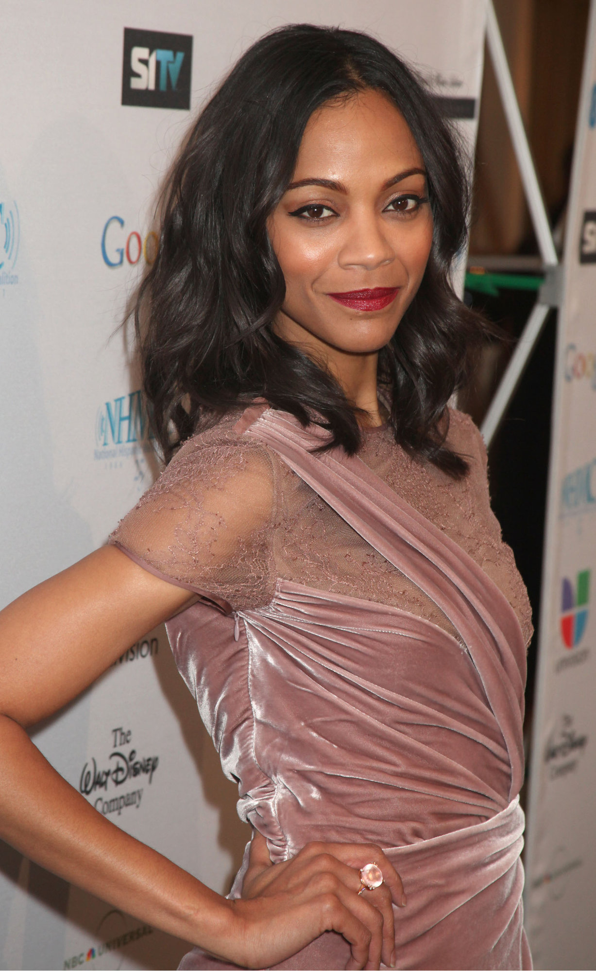 Zoe Saldana  14th Annual NHMC Impact Awards -- Beverly Hills, Feb. 25, 2011 