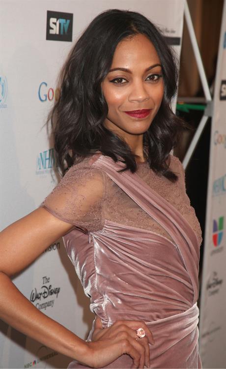 Zoe Saldana  14th Annual NHMC Impact Awards -- Beverly Hills, Feb. 25, 2011 