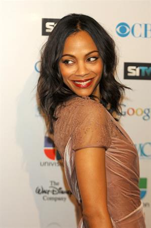 Zoe Saldana  14th Annual NHMC Impact Awards -- Beverly Hills, Feb. 25, 2011 