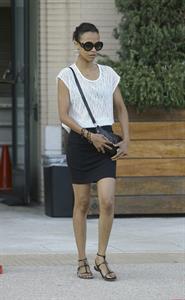Zoe Saldana out and about in Beverly Hills July 7-2011  