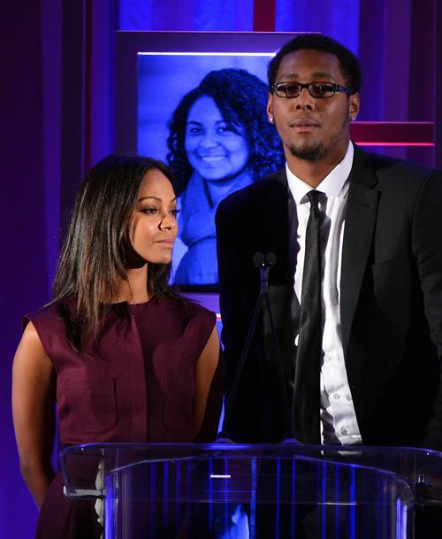 Zoe Saldana attends the Children's Defense Fund's 22nd annual 'Beat the Odds' Awards - December 6-2012 