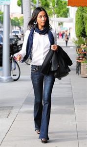 Zoe Saldana at IV Karats in Beverly Hills February 15 2011 