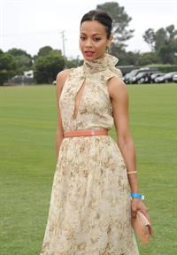 Zoe Saldana Santa Barbara Polo and Racquet club
