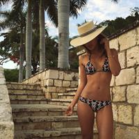 Rachel Barnes in a bikini