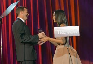 Zoe Saldana The Trevor Project's 2012 'Trevor Live' Event Honoring Katy Perry at Hollywood Palladium in Hollywoo 