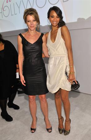 Zoe Saldana arrives for ELLE Magazine 16th Annual Women in Hollywood Tribute Oct 19, 2009  