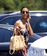 Zoe Saldana runs errands in LA August 5, 2011  