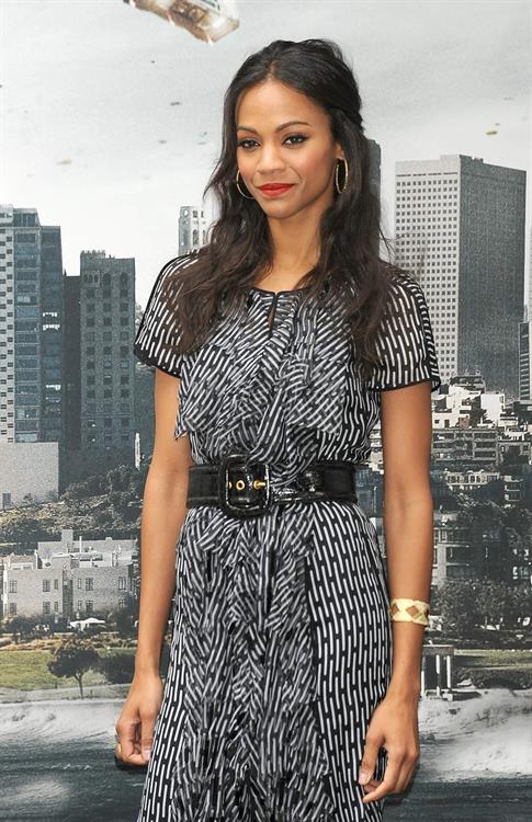 Zoe Saldana at the Star Trek Madrid Photocall