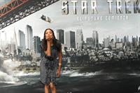 Zoe Saldana at the Star Trek Madrid Photocall