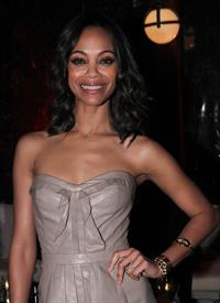 Zoe Saldana Audi And J Mendel Celebrate The 2011 Golden Globe Awards in LA January 9, 2011 