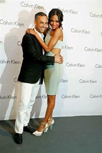 Zoe Saldana at The World Of Calvin Klein - Mercedes Benz Fashion Week Spring/Summer 2011 - July 7, 2010