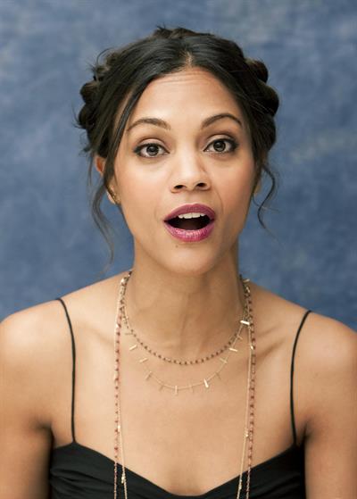 Zoe Saldana at Death At A Funeral press conference at the Four Seasons Hotel 11-04-2010 