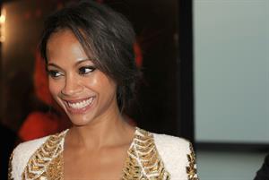 Zoe Saldana at the Screening of  Columbiana  in Miami - August 22, 2011