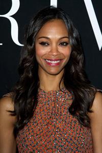 Zoe Saldana at Giorgio Armani Prive Show at PFW Haute Couture F/W 2012/13 (July 3, 2012) 