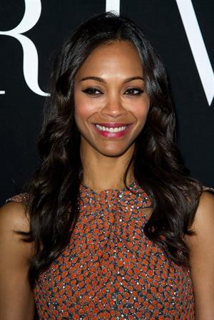 Zoe Saldana at Giorgio Armani Prive Show at PFW Haute Couture F/W 2012/13 (July 3, 2012) 