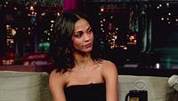 Zoe Salanda at The Letterman Show