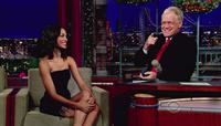 Zoe Salanda at The Letterman Show