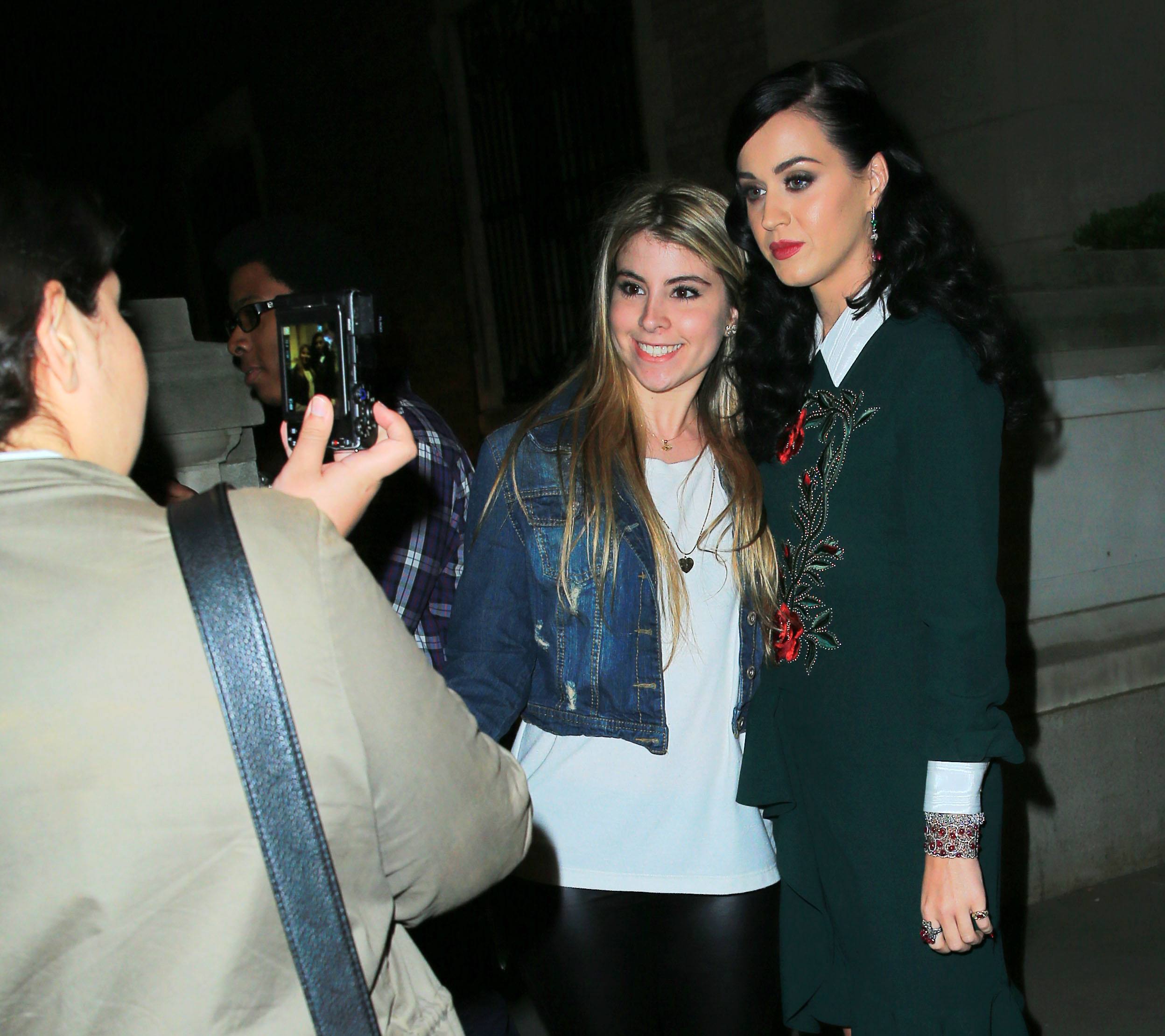 Katy Perry arrives at her secret perfume launch in New York City (May 2, 2013)