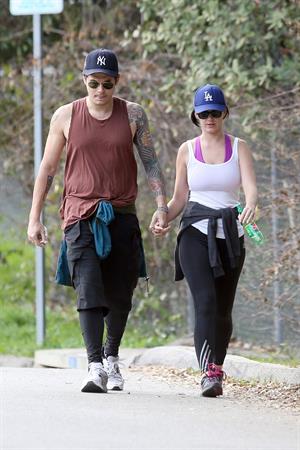 Katy Perry hiking in LA on January 31, 2013