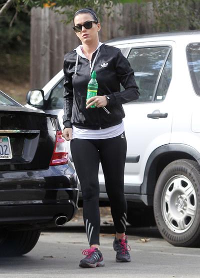 Katy Perry goes for a hike in Los Angeles 1/6/13 