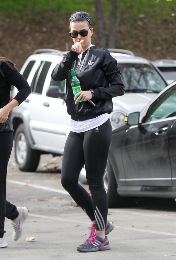Katy Perry goes for a hike in Los Angeles 1/6/13 