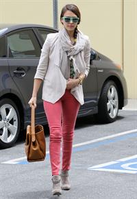 Jessica Alba at her office in Santa Monica on May 25, 2012