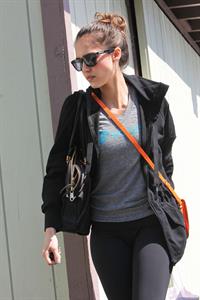 Jessica Alba going to her office in Santa Monica April 4, 2012 