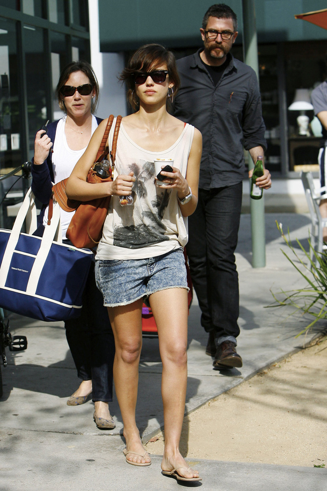 Jessica Alba leaving Caffe Luxxe in Brentwood on March 20, 2010 
