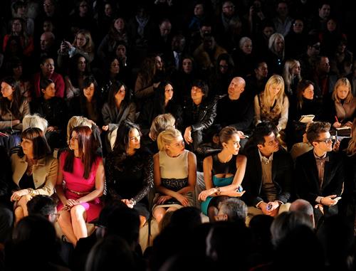 Jessica Alba Michael Kors Fall 2012 fashion show in New York on February 15, 2012 