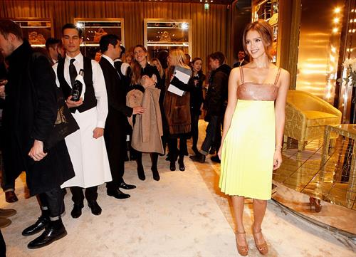 Jessica Alba Miu Miu store launch dinner at Lancaster House on December 3, 2010 in London 