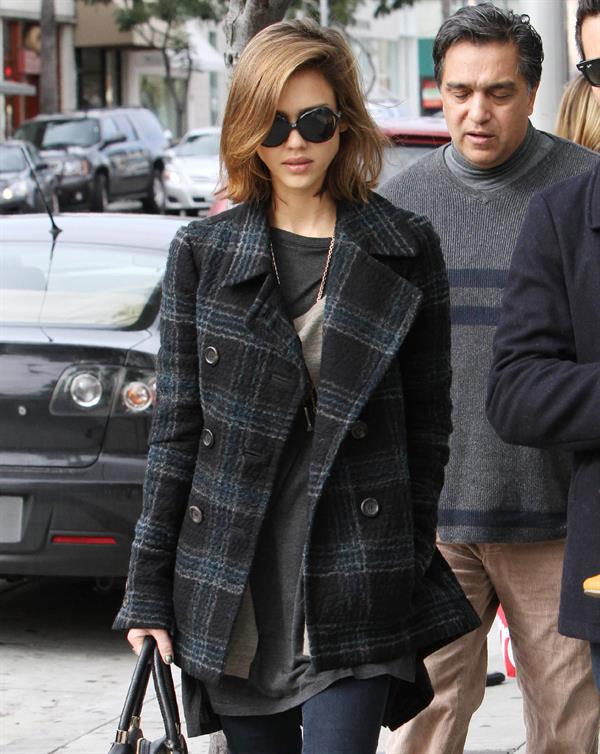 Jessica Alba out for breakfast in Beverly Hills on December 26 