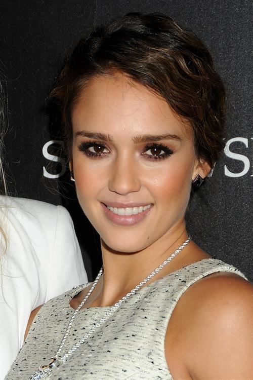 Jessica Alba Swarovski Elements holiday lighting ceremony November 21, 2011 