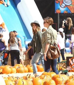 Jessica Alba – at Mr Bones Pumpkin Patch 10/12/13  