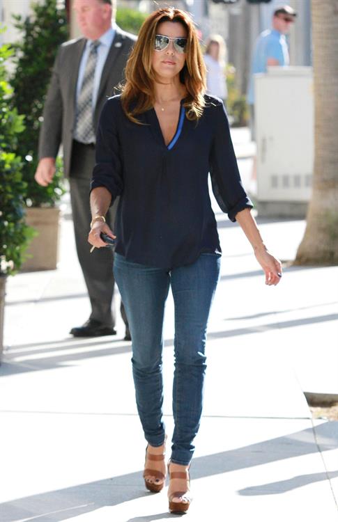 Eva Longoria walking in Beverly Hills 9/13/13