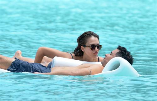Jessica Alba bikini candids in St. Barts 4/6/13 