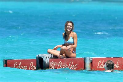 Jessica Alba  bikini candids in St. Barts 4/4/13 