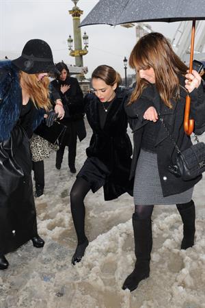 Jessica Alba Christian Dior S/S 2013 Haute Couture show at Paris Fashion Week 1/21/13 
