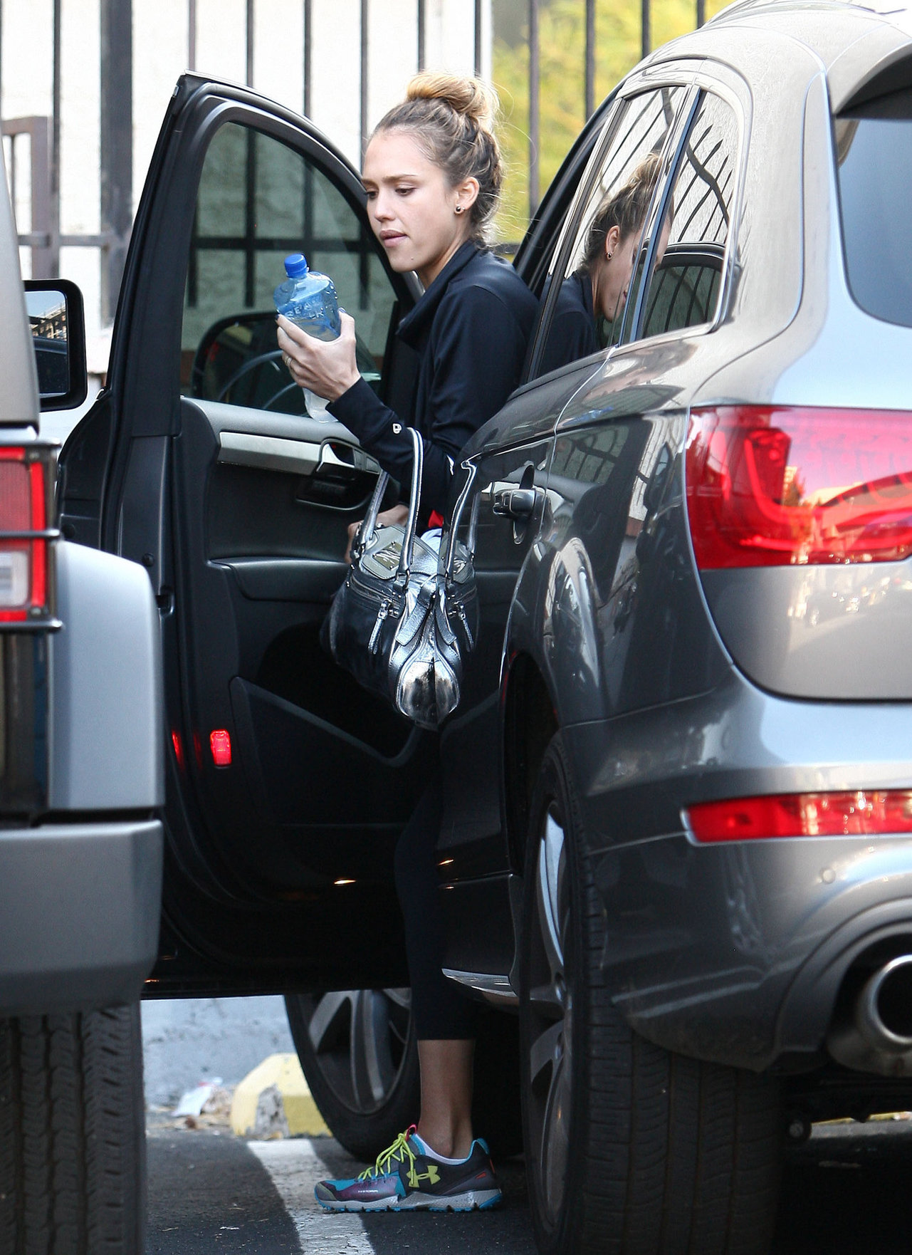 Jessica Alba  at the gym in West Hollywood 9/28/12 