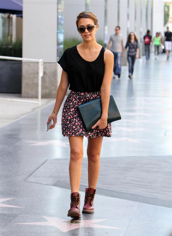 Jessica Alba - Heading to a meeting, Hollywood - August 19, 2012 