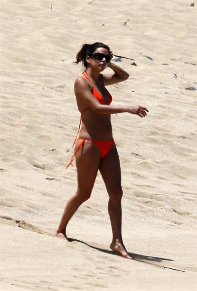 Eva Longoria at the beach in Puerto Rico - April 6, 2013