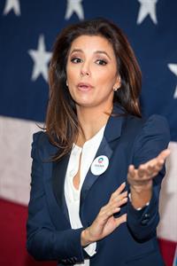 Eva Longoria Participates in Early Vote Canvass Kickoff in Florida - October 27, 2012