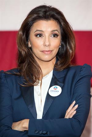 Eva Longoria Participates in Early Vote Canvass Kickoff in Florida - October 27, 2012