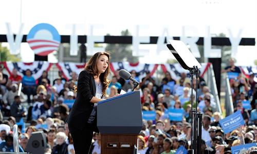 Eva Longoria Obama Campaigns In Nevada in Las Vegas - November 1, 2012