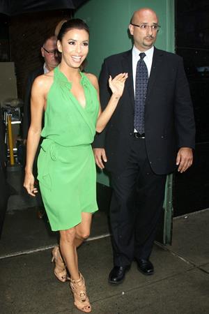 Eva Longoria - Made her exit from a studio in New York City on July 20, 2012