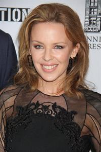 Kylie Minogue in a tight black mini dress for the launching of her book 'Kylie Fashion' at Saks Fifth Avenue