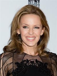 Kylie Minogue in a tight black mini dress for the launching of her book 'Kylie Fashion' at Saks Fifth Avenue