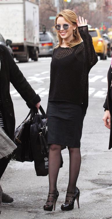 Kylie Minogue - Greets the fans in New York City (28.02.2013) 